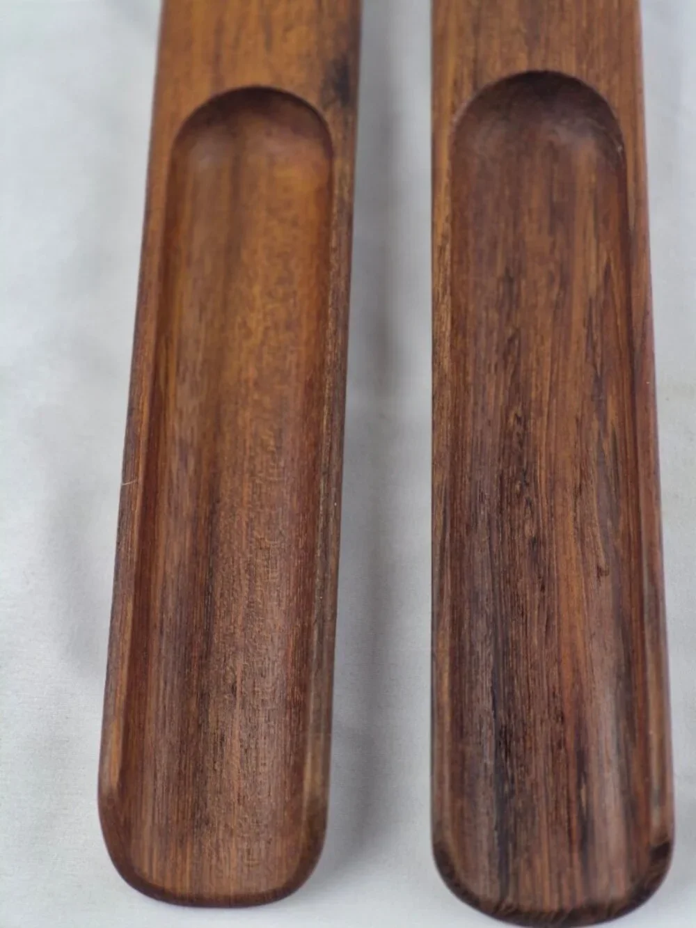 Mid-Century Modern Dansk Ellipse Teak Salad Servers by Jens Quistgaard
